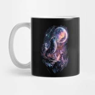 Celestial Wolf Pack Mug